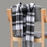 Joior 185*35cm Outdoor Plaid Winter Scarf Women Men Unisex Shalw Warm Wrap Muffler Muffler Fashion Cashmere Hijab Pashmina Tassels