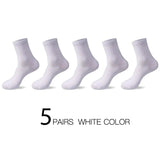 Joior High Quality Casual Men's Business Socks Summer Winter Cotton Socks Quick Drying Black White Long Sock Plus Size US7-14