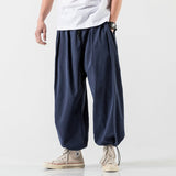 Joior New Design Drawstring Harem Pants Men’s Baggy Jogging Pants Japanese Men Crotch Wide Leg Pants Male Casual Loose Trousers