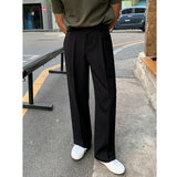 men’s outfits Draping Suit Pants Men's Summer Korean Style Trendy Casual Pants Straight Loose Suit Long Pants