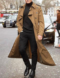 Men's Mid-Length Trench Coat Men's Long Coat