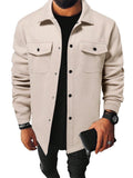 Autumn and Winter Men's Youth Casual Men's Shirt Brushed