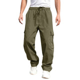 guy outfits New Summer Youth Casual Pants Men's Loose Straight Casual Trousers Men