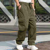 guy outfits New Summer Youth Casual Pants Men's Loose Straight Casual Trousers Men