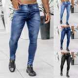 suit New Denim Men's Pants Ins Trendy Black Slim High Waist Denim Skinny Pants Men