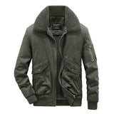 mens jackets Men's Winter Cashmere Cotton-Padded Jacket Casual Fleece-lined Thickened Coat Cotton-Padded Coat Fur Collar Loose Cotton-Padded Jacket