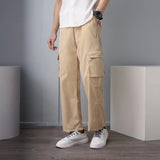 mens clothing styles casual Pants plus Size Multi-Pocket Overalls High Street Fashion Brand Casual Pants Overalls Pants Spring Men's Loose Casual Pants