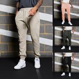 Joior outfits for men New Men's Sports Solid Color Casual Trousers Outdoor Fashion Loose plus Size Ankle-Tied Sweatpants