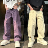 streetwear men outfits 2024 New Loose Casual Pants Men's Korean-Style Fashionable All-Matching Pants Summer Thin Drop-down Wide-Leg Mop Pants