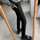 semi formal men outfit Black Jeans Men's Slim Fit Skinny Pants Stretch Slimming Tight Korean Style Trendy Skinny Casual Pants