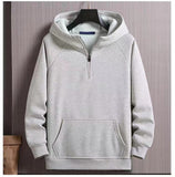 Fleece-lined Thick Loose Hooded Zipper Coat Men's and Women's Simple Trendy Couple Bottoming Shirt