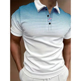 Casual Men's Polo Shirt 3D Printing Breathable Fashion Polo Shirt Top