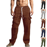 Joior Autumn and Winter Men's Casual Trousers Loose Corduroy Wide-Leg Pants