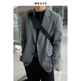 suit Suit Jacket Men's High Sense Spring and Autumn Korean Style Light Mature Fashion Casual Small Suit Single West