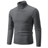 Joior black turtleneck outfit men Cool New Trend Men's High Neck Sweater  Pullover Knitted Warm Casual Men Clothing  Knitted Sweater Men