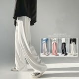 Joior Spring and Summer New Men's Thin Section Ice Silk Pants Korean Version Loose Casual Straight Trousers Couple Pants