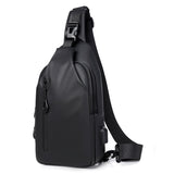 Joior Casual Waterproof Men's Chest Bag Business Shoulder Bag Messenger Bag Nylon USB Charging Waist Bag Outdoor Sports Shoulder Bag