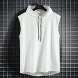 Joior 2024 Brand New Men's Tank Tops Vest Sleeveless Tees For Male Hooded Man Vests Tops Hip Hop Men Tank Top T shirt