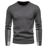 Joior Autumn New Foreign Trade Men's Knitwear Round Neck Colored Solid Sweater Underlay