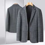 Joior New Men's Blazer Fashion Middle-aged Business Casual Professional Wear Casual Loose British Style Sub-trend Four Seasons Suit