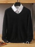 Joior 2024 NEW Men's Cashmere Sweater V-Neck Pullovers Knit Large Size Winter New Tops Long Sleeve High-End Jumpers