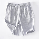 Joior Summer New Sweatpants Drawstring Shorts Garment Jogger 100%Pure Linen Shorts Comfortable Tracksuits