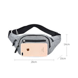 Joior Fashion Men Women Waist Bag Casual Fanny Pack Purse Large Phone Belt Bag Pouch Canvas Outdoor Travel Phone Bag Banana Hip Bags