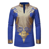 Joior African Tribal Dashiki Longline Shirt Brand New Slim Long Sleeve Mandarin Collar Dress Shirt Men African Clothing Camisa