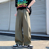 Joior Spring and Autumn Fashion Brand Japanese Retro Workwear Straight Tube Wide Leg Loose and Versatile Handsome Men's Casual Pants