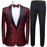 Joior Coat Vest Pants 3 Piece Suit Set Luxury Groom Wedding Dress Party High End Waistcoat Slim Fit Lapel Blazer Jacket Men Trousers