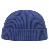 Joior Autumn Winter Melon Cap Men women Knitted Hat Beanie Skullcap Sailor Caps Cuff Short Brimless Retro Navy Style Hats casquette