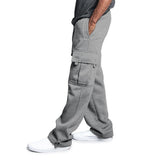 Joior Men Sweatpants Long Pants Loose Sport Fit Jogging Joggers Sweat Pocket Cargo Pants Trousers Plus-size S-4XL