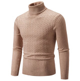 Joior Winter High Neck Thick Warm Sweater Men Turtleneck Brand Mens Sweaters Slim Fit Pullover Men Knitwear Male Double Collar