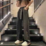 Joior Spring New Streetwear Baggy Jeans Men Korean Fashion Loose Straight Wide Leg Pants Male Brand Clothing Black Light Blue