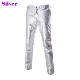 Joior Mens Dancer Stage Pants Gold Silver Rainbow Plaid Sequin Trousers Men Disco Festival Christmas Party Prom Pantalones Hombre 3XL