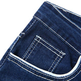 Joior Men Jeans Solid Pockets Stretch Denim Straight Pants Spring Summer Business Casual Trousers Daily Streetwear Men's Clothing