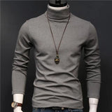 Joior Man Thermal Turtleneck Casual Sleepwear Shirt S-2XL Sleeve Long Slim Coat 5colors Basic Sweater Bottom Winter