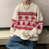 Joior Christmas Knitted Sweater for Men Sweaters Korean Clothes Men's Products Round Collar Autumn Knit Winter Male New