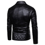 Joior Winter New Standing Collar Leather Jacket Men's Business High-grade Leather Jacket Young and Large Size Motorcycle Jacket