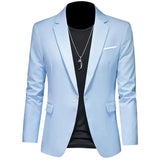 Joior 2024 Fashion New Men's Casual Business Slim Fit Formal Dress Blazers Jacket Suit Coat