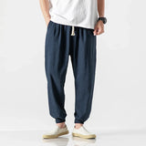 Joior Cotton Linen Casual Harem Pants Men Joggers Man Summer Trousers Male Chinese Style Baggy Pants Harajuku Clothe