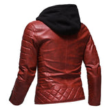 Joior Winter New Standing Collar Leather Jacket Men's Business High-grade Leather Jacket Young and Large Size Motorcycle Jacket