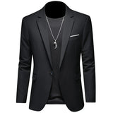 Joior 2024 Fashion New Men's Casual Business Slim Fit Formal Dress Blazers Jacket Suit Coat