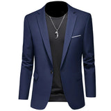 Joior 2024 Fashion New Men's Casual Business Slim Fit Formal Dress Blazers Jacket Suit Coat