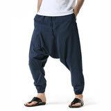 Joior Men Hiphop Harem Pants Baggy Casual Yoga Loose Drop Crotch Trouser