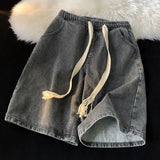 Joior Cargo Jeans Summer Blue Jorts Male Shorts Denim Five-point Vintage Clothing High Street Mid-pants Men's Shorts Free Shipping