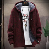 Joior Autumn and Winter New Men's Fashion Hooded Sweater Men's Casual Plus Fleece Thickened Warm High-Quality Large Size Sweater