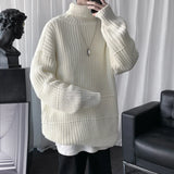 Joior Autumn Winter Mens Casual Turtleneck Pullover Men's Long Sleeve Rollneck Sweater Korean Style Fashion Warm Knitted Sweater