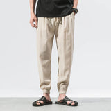 Joior Cotton Linen Casual Harem Pants Men Joggers Man Summer Trousers Male Chinese Style Baggy Pants Harajuku Clothe