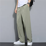 Joior Summer Cotton Linen Fashion Men's Trousers Casual Pants Solid Color Breathable Loose Shorts Straight Pants Streetwear